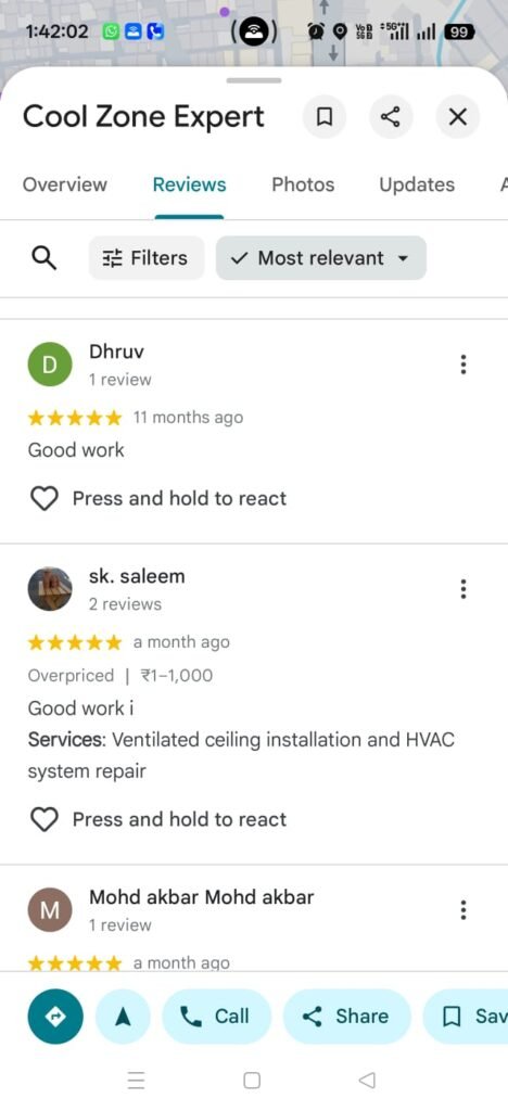 Google Business 5 Star Reviews HomeFix Pro Hyderabad