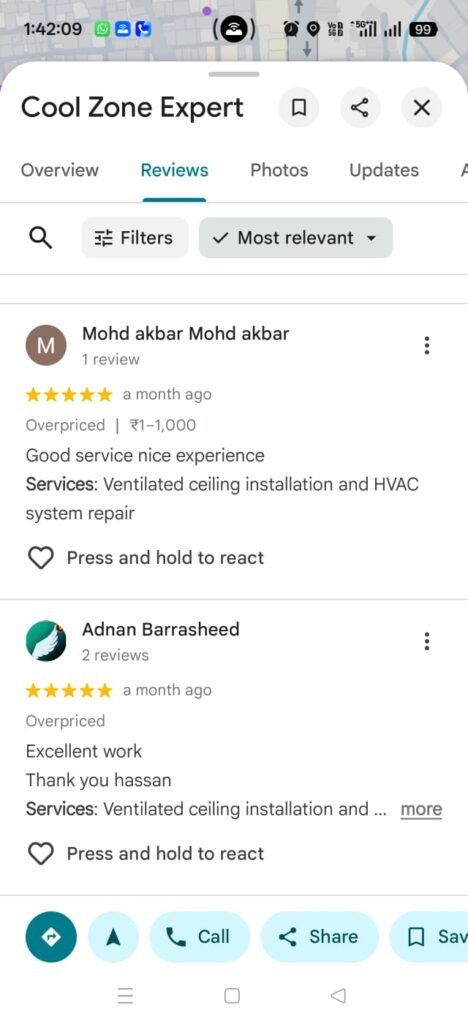 Google Business 5 Star Reviews HomeFix Pro Hyderabad